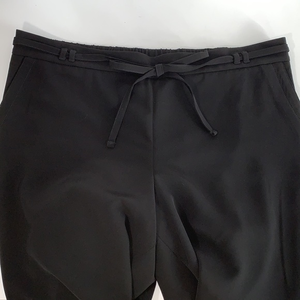 Talbots 2X Petite black pants. Drawstring tie at front.  Back elastic waistband.